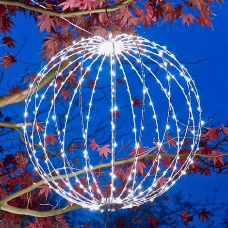 30cm Light up Christmas Twinkle Orb with 190 Cool White LEDs (1/2)