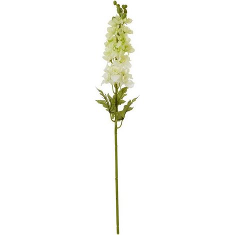 The Natural Garden Collection Elatum Delphinium (Single Stem Flower) - Plastic - Height 78 cm - White