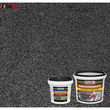 Juego de yeso para mosaico IsolBau Mosaikputz BP100 5 kg + imprimación de cuarzo Quarzgrund 1,5 kg (1/2)