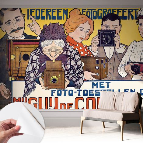 Papier peint autocollant adhésif avec imprimé motifs uniques apparence moderne Passion pour la photographie 312x219 cm (1/5)