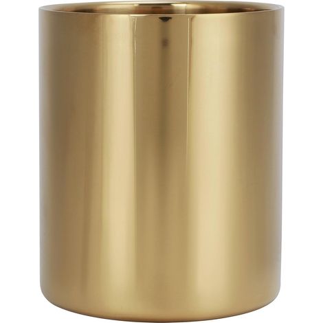 Stainless Steel Pencil Holder, Desk Organizer with Smooth and Bottom Design for Versatile Storage of Pens and Brushes (1/5)