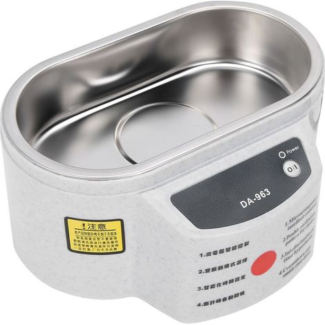 Professionelles Ultraschallreinigungsgerät für Zahnprothesen, Brillen und Schmuck – Mini-Haushaltsreiniger mit 220-V-EU-Stecker (1/4)