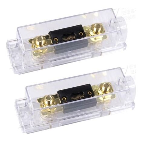 100A Porte-fusible ANL 100A ANL Fusible Lame d'or Voiture Automobile l'audio Puissance sécurité protéger plaqué pour Calibre 0 2 4 (1/5)