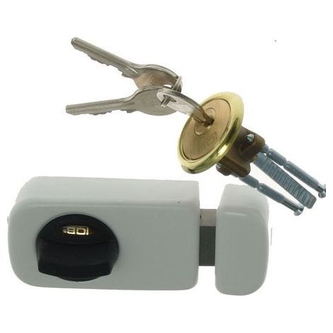 Serrure en applique 3 clés TB61 60MM graphite - MP ZN TRB GR (1/2)