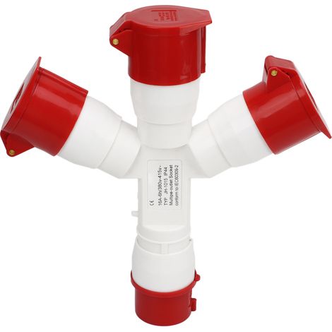 Prise industrielle à 5 broches, multiprise, 380-415 V triphasé, 16 A, étanche, boîtier PA66, connecteur aéronautique (1/5)