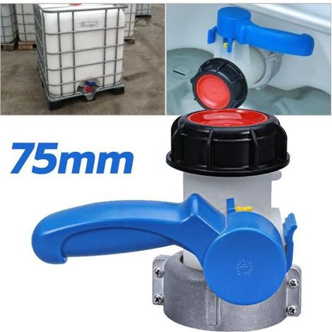 Rückschlagventil DN50 für 1000-Liter-IBC-Container, IBC-Adapter mit 75mm Schnellkupplung.