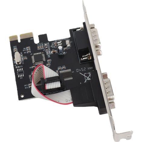 Carte d'extension série PCIe RS232 DB9 à 2 ports pour Windows et Linux (1/5)