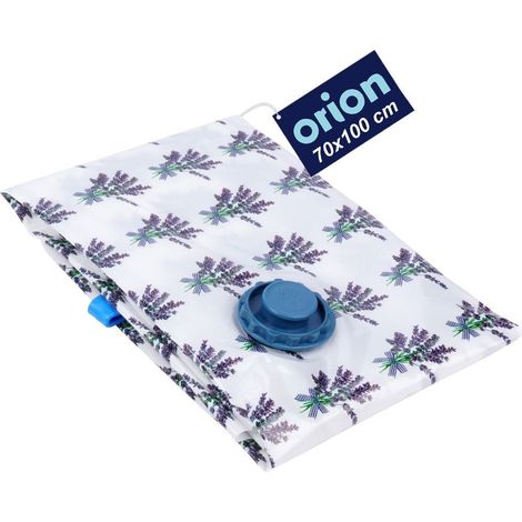 Bolsa de vacio para ropa ropa de cama organizador de armario color lavanda 70x100cm (1/5)