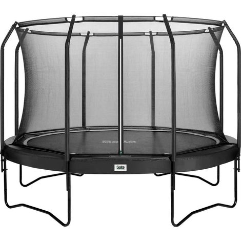 Salta Premium Black Edition - Cama Elastica Rotonda da 396 cm di Diametro, Colore Nero, Edizione Premium (1/5)