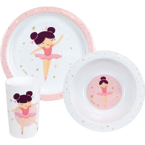 Ensemble Repas Ballerine (Assiette, Bol, Verre) (1/5)