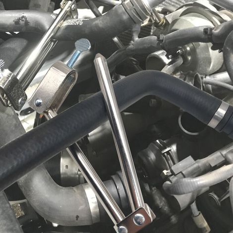 Jeffergarden Outil de serrage de flexible de frein, tige de tube de chauffage de radiateur de carburant de voiture-DOU