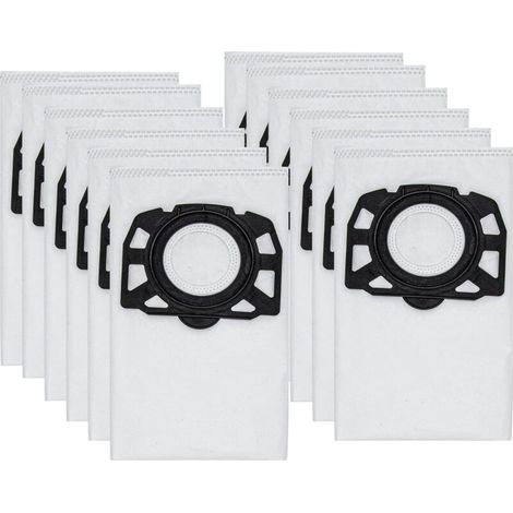 Lot de 12 Sacs de KFI 487 Filtre Sacs d'aspirateur accessoire pour Karcher WD4,WD5,WD6,MV4,MV5,MV6,WD4.000... WD5.999,2.863-006.0 (1/4)