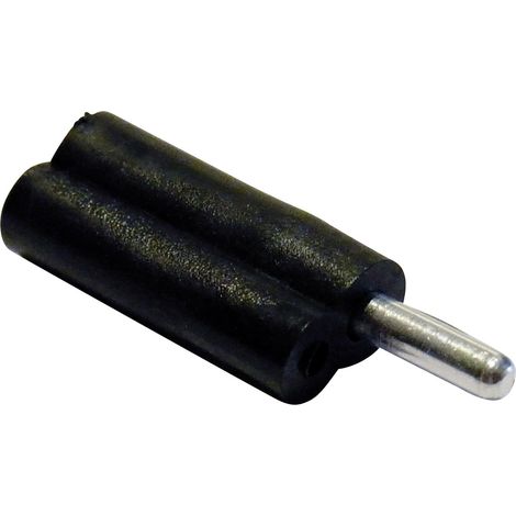 Schnepp F 2020 Büschelstecker Stecker, gerade Stift-Ø: 2 mm Schwarz 1 St.
