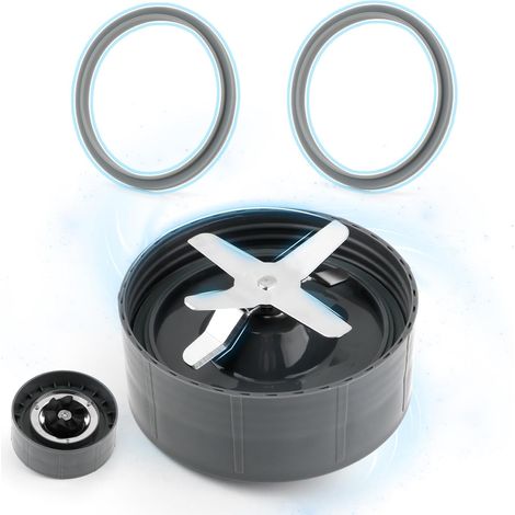 Ersatzklingen für NutriBullet 600- und 900-Watt-Entsafter. Klingenbasis aus Edelstahl mit 2 Silikondichtungsringen. (1/5)