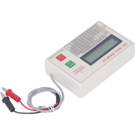 Testeur de condensateurs ESR portable précis léger arrêt automatique ABS capacimètre (1/5)