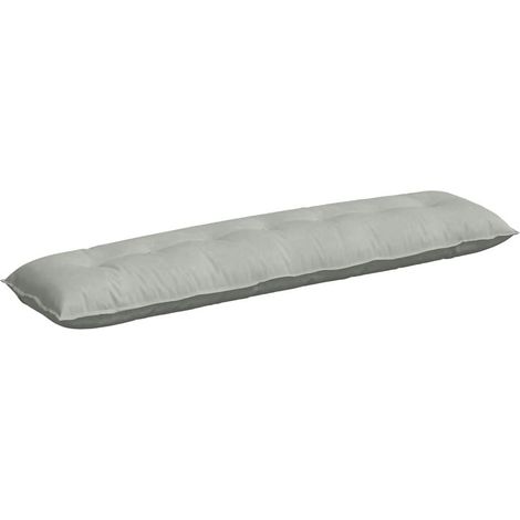 Cuscino per Schiena Grigio chiaro 200 x 50 cm Tessuto in Cords vidaXL