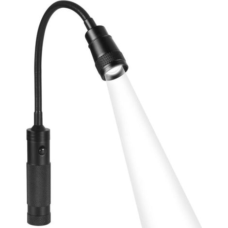 Lampe de Barbecue Télescopique avec Zoom, Col de Cygne Flexible 360° et Base Magnétique pour Barbecues Extérieurs (1/5)