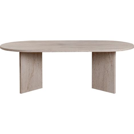 Tavolino da caffè in legno "Sabbia" - 60 x 119 x 40 cm - Travertino