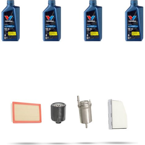 Kit tagliando 3 FILTRI e 4L OLIO compatibile con Vw Caddy III (2c) 1.4 55kw Dal 2004 (1/5)