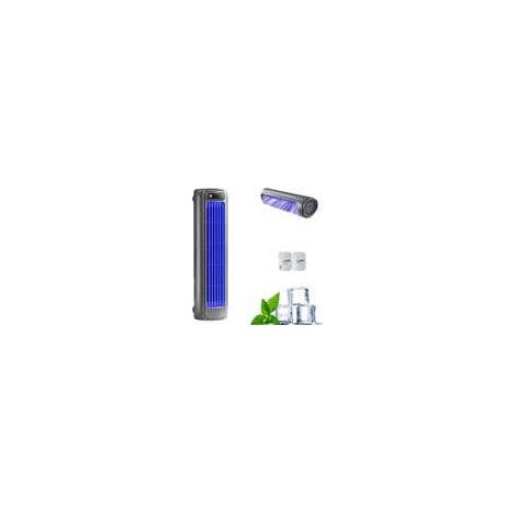 Rafraichisseur d'Air Silencieux. Mini Climatiseur Mobile. Portable Refroidisseur d'Air 3 Vitesses. USB Rechargeable. pour Chambre. Bureau. Maison