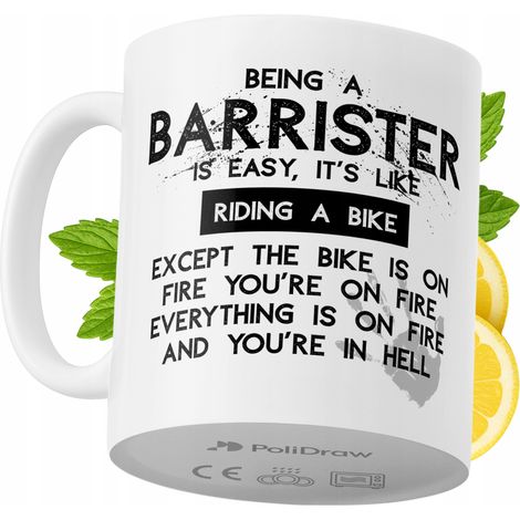 Lustige Kaffeetasse mit witzigem Textdesign für Anwälte – ideal für Geburtstage, Namenstage, Feiertage und besondere Anlässe. Hochwertige Tasse für Zuhause, Büro und Arbeit. Farbe: Weiß, 330 ml.