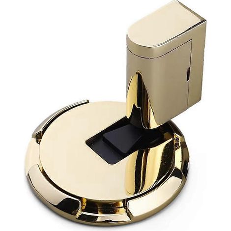 Nagelfreier mechanischer Türstopper, Klemm-Türstopper, Bodenstopper, Möbel-Türstopper, goldene Türbeschläge (1/5)