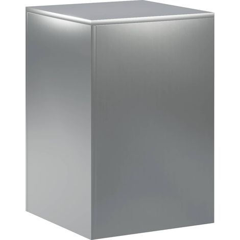 Support de Plante Argenté 40 x 40 x 60 cm Acier vidaXL