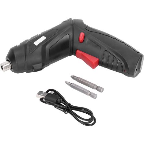 Tournevis électrique sans fil rechargeable avec kit de 2 embouts pour perçage et réparation, noir 4,2 V (1/5)