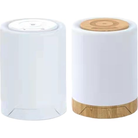Lampe tactile LED rechargeable USB, lampe de chevet à intensité variable, veilleuse RGB blanc chaud pour salon, chambre ou bureau.