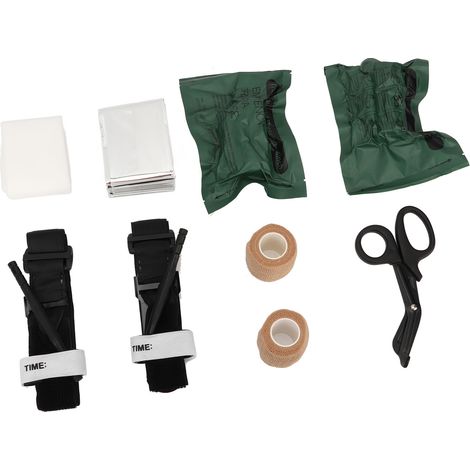 Trousse de Secours Militaire - Kit de Survie Urgence pour Randonnée et Camping (1/5)