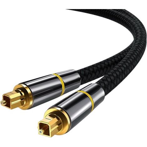 Câble optique 1 mètre - Câble audio optique - Câble optique Toslink - Câble audio optique - Câble Toslink (1/5)