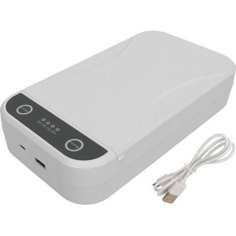 Boîte de stérilisation UV automatique avec minuterie, commande vocale en anglais, lampe ultraviolette polyvalente (1/5)