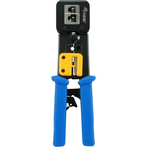 Equip 129410 Crimpzange schwarz blau gelb Netzwerk