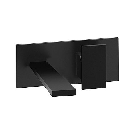 Façade mitigeur lavabo mural Noir mat TABULA - CRISTINA ONDYNA TA25613