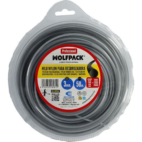 hilo nylon/aluminio redondo profesional ø 3,0 mm. (dispensador 50 metros) (1/5)