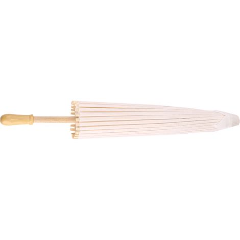 Parapluie Décoratif Blanc en Papier pour Décoration Scolaire et Accessoire Photo (40cm) (1/5)