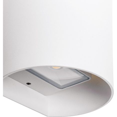 Aplique SABOR IP54 2x4W LED 650lm 6500K 95°L.11xAn.9,5xAl.11cm Aluminio Blanco (1/4)