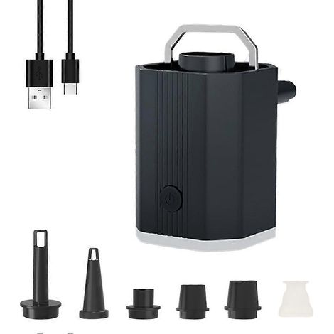 Mini pompe à air, petite pompe à air de voyage avec lampe de camping et ventouse, pour le rangement sous vide des tapis de camping. (1/5)