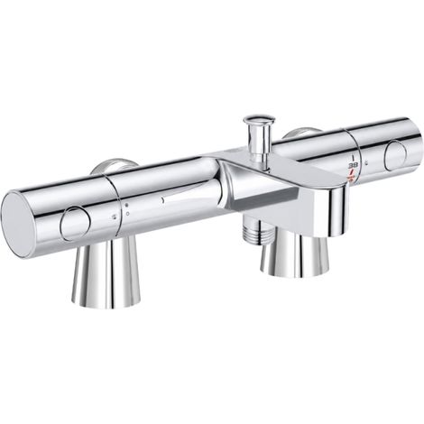 GROHE Precision Get: mezclador termostático de baño con barra de ducha Idro'Flex (1/4)