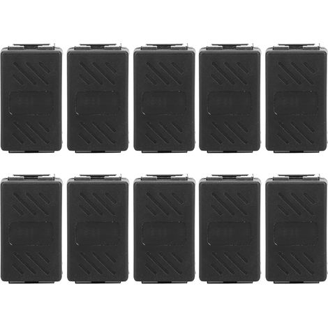 Bouclier de connecteur de câble réseau RJ45, adaptateur Double voie pour ordinateur 8P8C à large bande, 10 pièces (1/5)