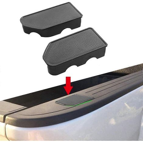 Paire de capuchons de protection pour rails de benne arrière en ABS pour pick-up ilverado (1/4)