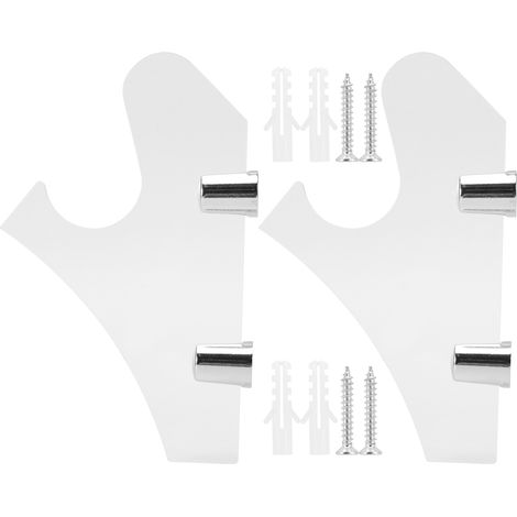 Support mural pour sabre laser transparent, présentoir en acrylique pour étagère, crochet de fixation lumineux, lot de 2 pièces