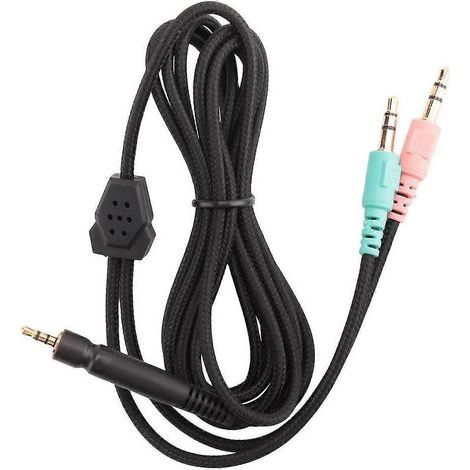 Câble de remplacement pour casques Sennheiser G4ME ONE GAME ZERO 373D GSP 350 / GSP 500 / GSP 600 (version PC, 2 mètres) (1/5)