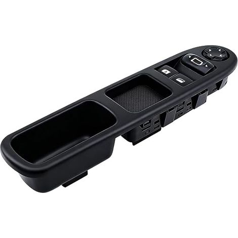 Botón regulador de elevalunas eléctrico 6554 QC 207, interruptor de control delantero izquierdo compatible con Peugeot 207 CC/SW/Stufenheck/Van (2006-2014), C3 Picasso (2009-2014), interruptor de cont (1/5)