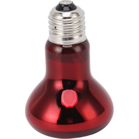 Lampe chauffante pour reptiles, ampoule E27 UVA pour amphibiens, lumière chauffante de jour et de nuit pour lézard Dragon barbu, 220 à 240V, rouge (1/5)