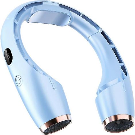 Semiconductor refrigeration suspendu ventilateur de cou climatiseur portable 4000 mah 360 surround refroidisseur bleu (1/5)