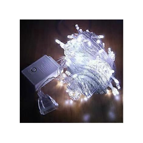 Serie Navidea Luces De Navidad Luz Blanco Frio 100 Led 8m (1/5)