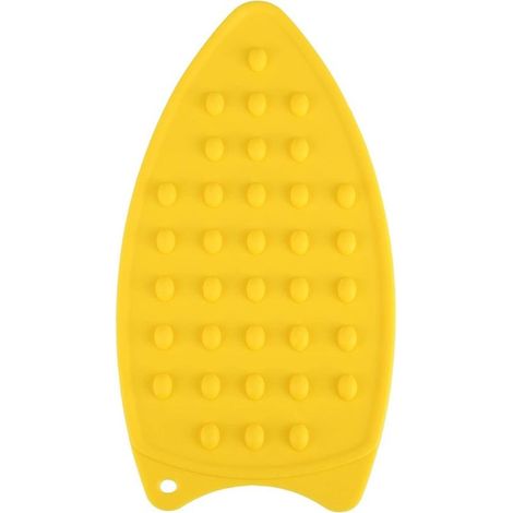 Coussin de repos en fer en silicone, coussin de repos de protection à chaud en fer en silicone, tapis antidérapant résistant à la chaleur pour le repassage du tapis résistant à la chaleur(Jaune) (1/5)