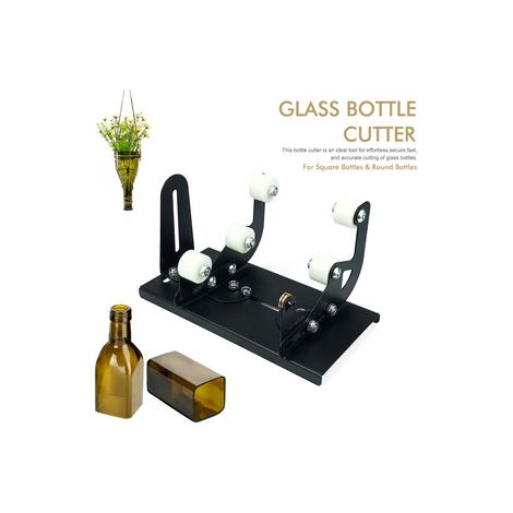 Kit de découpe pour bouteilles carrées ou rondes – Coupe‑verre DIY pour vin et bière – Outil à main pour recyclage (1/4)