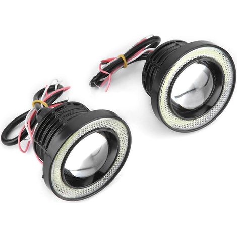 30W RGB LED-Nebelscheinwerfer für Autos mit COB-Angel-Eye-Halo-Ring und Fernbedienung (3,5")